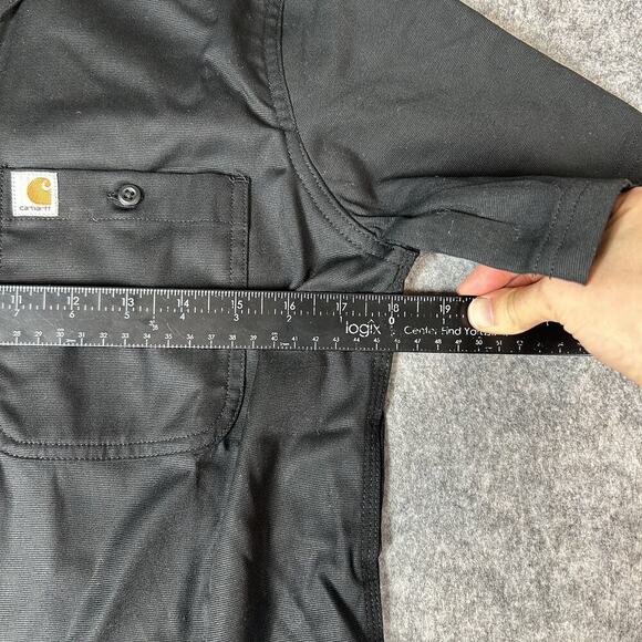 Carhartt Shirt Women's Small Rugged Professional Relaxed Fit Canvas Workwear - Picture 8 of 8